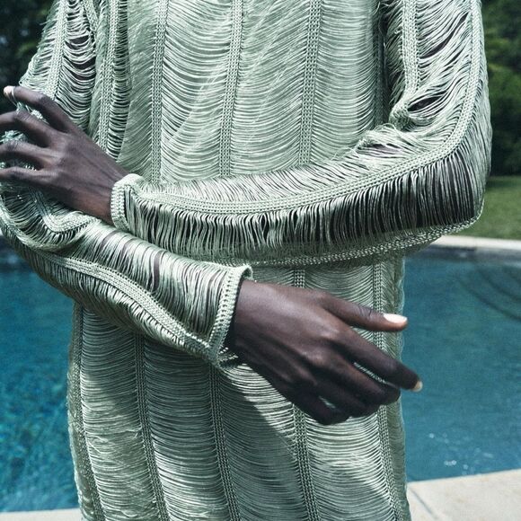 Zara openwork knit mini dress - Picture 9 of 12